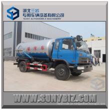 Dongfeng 4X2 12000L vácuo sucção de esgoto caminhão de alta pressão esgoto Flushing veículo